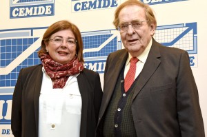 Ana Campos y Ramón Tamames. Foto Elena Torcida